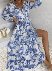 Vestido Feminino Longo Estampa Floral