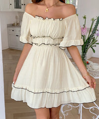 Vestido Feminino Curto Casual Evasê