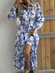 Vestido Feminino Longo Estampa Floral