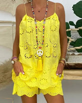 Conjunto Feminino Bordado Borla