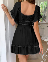 Vestido Feminino Curto Casual Evasê