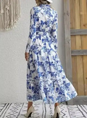Vestido Feminino Longo Estampa Floral