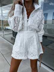 Conjunto Feminino Renda Bordada